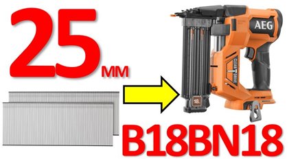 gwoździe 25mm do gwoździarka AEG B18BN18-0 sztyfty