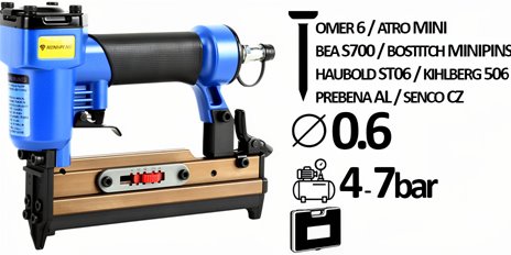 Sztyfciarka bezłebkowa H625 sztyft 0,6 od 12-25mm